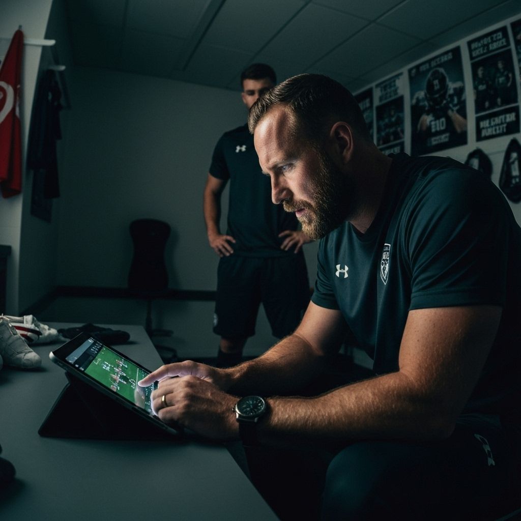 Coach using telestration technology